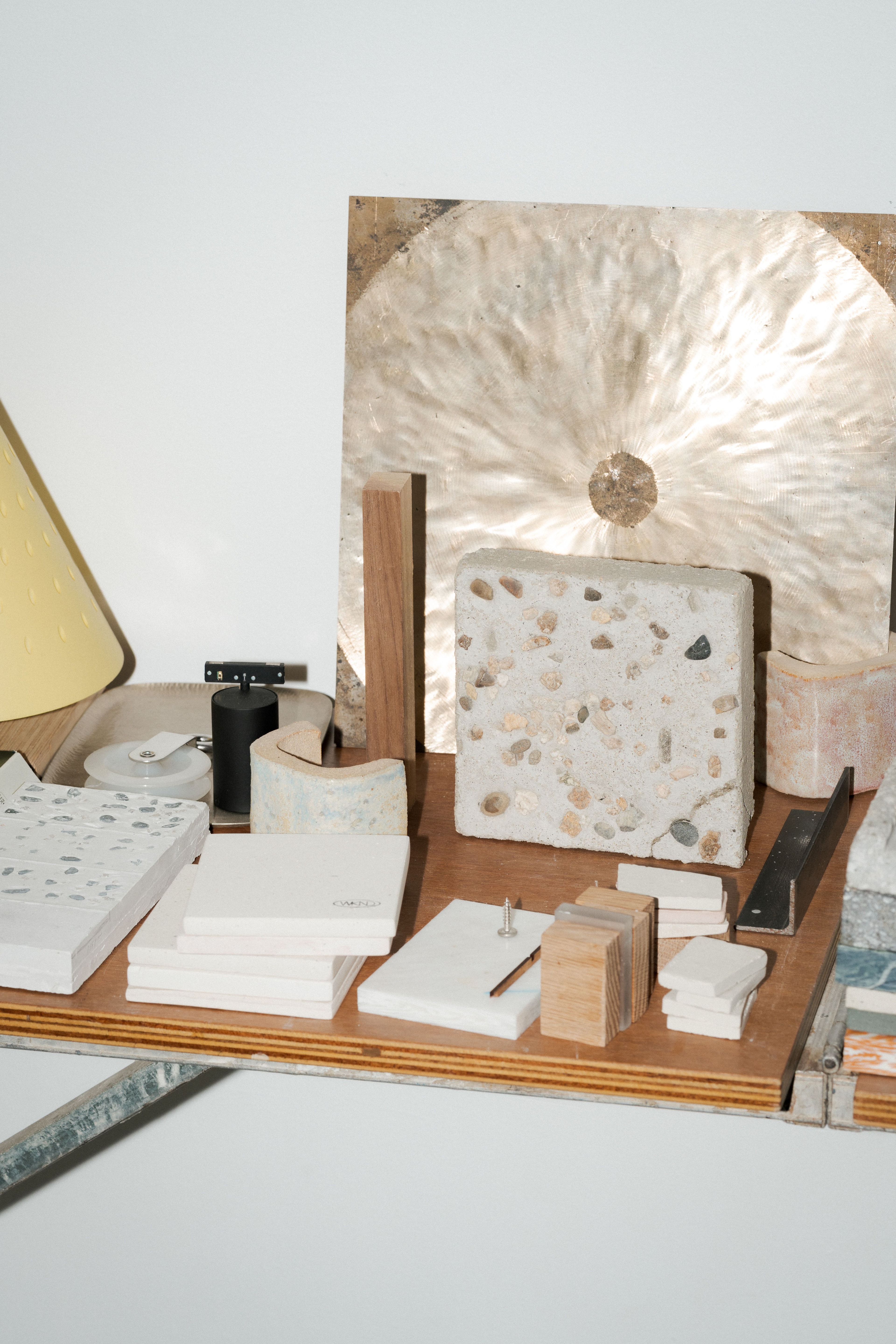 Light and negative space shape the studio's texture — a record of the moments that linger within it.